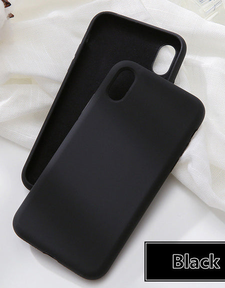 Cute Color Silicone Phone Case For iPhone 6 6s 7 8 Plus