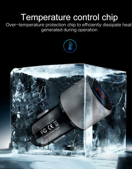 Car Charger Dual USB Port 3.1A for Xiaomi iPhone Samsung