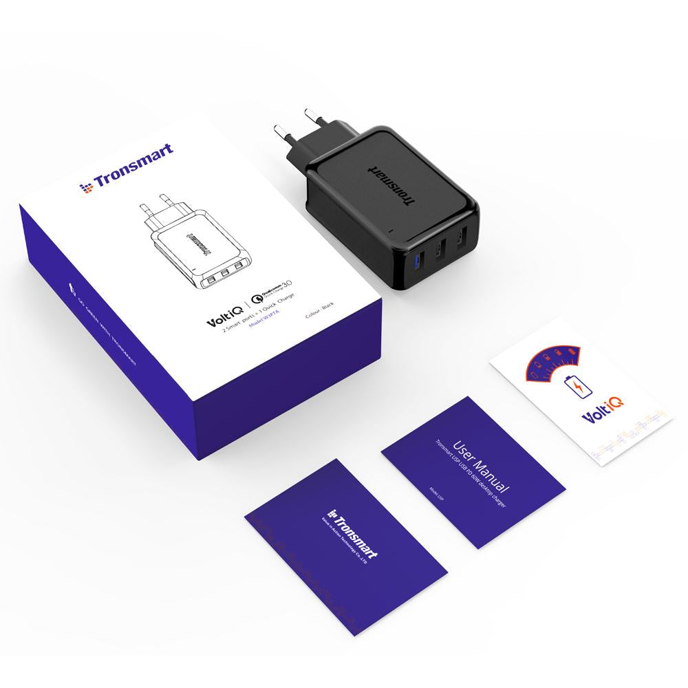 Tronsmart W3PTA Quick Charge 3.0 USB Charger with VoltiQ Tech
