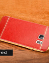 Luxury Leather Pattern Back Cover for Samsung Galaxy s6 s7 edge plus S6