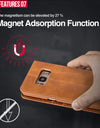 Luxury Stand Leather Case For Samsung Galaxy S9 Plus S7 Edge S8 Note 9