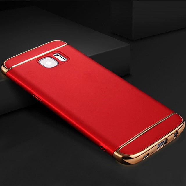 Luxury Shockproof Hard Plastic Back Cover Case for Samsung Galaxy S6 S7