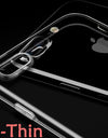 Luxury Clear Silicone Soft Case Transparent For iphone 7 8 6 6s Plus 7Plus 8Plus