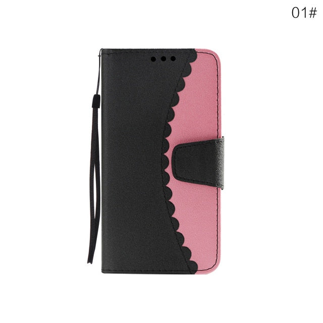 Case Card Holder Leather Protective Armor Cover for Iphone 7, 7plus