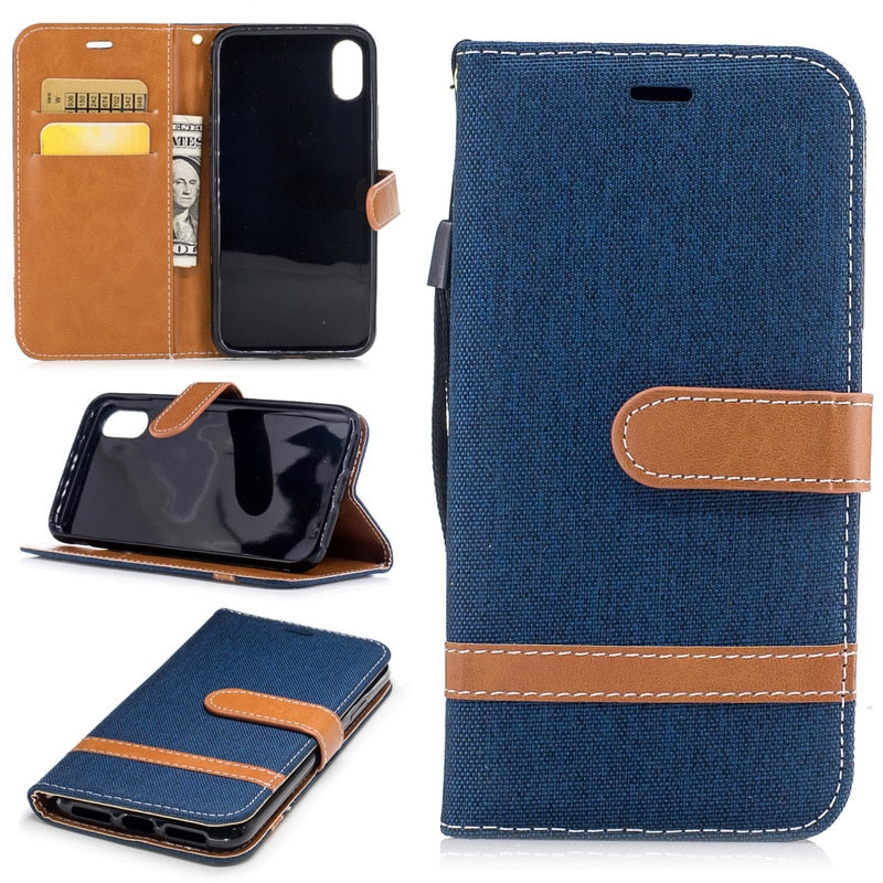 Card Holder Leather Protective Armor Case for iphone 8 case cover