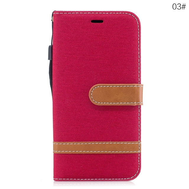 Card Holder Leather Protective Armor Case for iphone 8 case cover