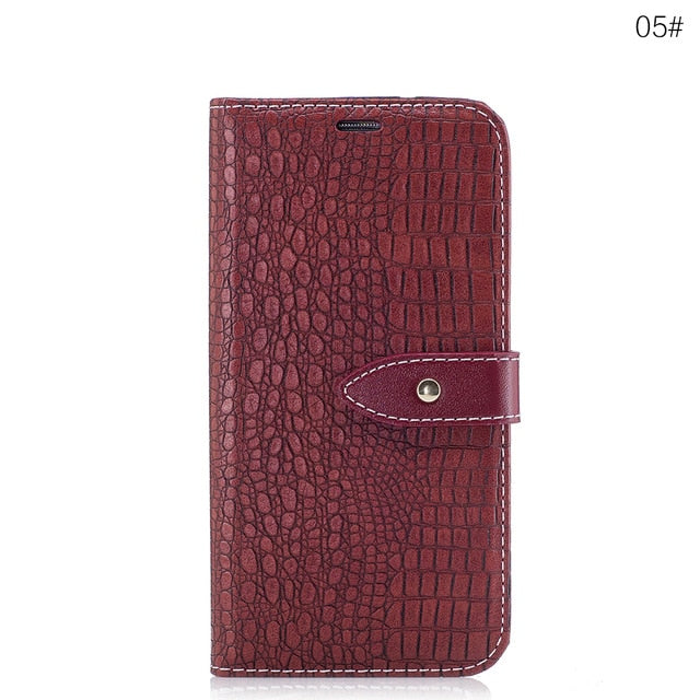 Case Card Holder Leather Protective Armor For Samsung Galaxy S7 S8