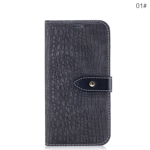 Case Card Holder Leather Protective Armor For Samsung Galaxy S7 S8