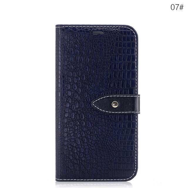 Case Card Holder Leather Protective Armor For Samsung Galaxy S7 S8