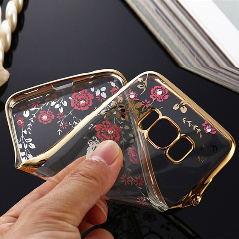 Silicon Luxury Housing Casing Glitter For Samsung Galaxy S3 S4 S5 S6 S7