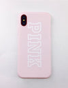 Lucky Case Pink Color Soft Rubber Cover For iPhone Xs 8 7 6S Plus