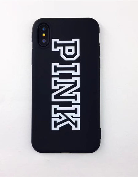 Lucky Case Pink Color Soft Rubber Cover For iPhone Xs 8 7 6S Plus