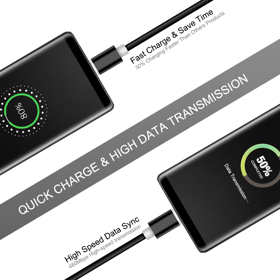USB Micro Cable Android Mobile Phone Data Sync