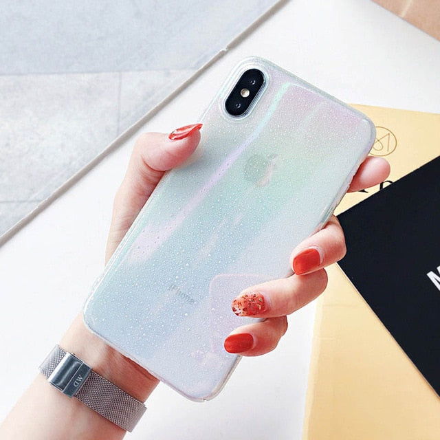 Water Drop Cover Colorful Gradient Phone Case For iPhone X XR XS Max 8 7 6 6s Plus