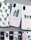 Rubber Silicon Candy Color Print Phone Case for iPhone X 6 6s 7 8 Plus