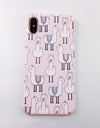 Rubber Silicon Candy Color Print Phone Case for iPhone X 6 6s 7 8 Plus