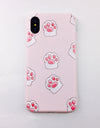 Rubber Silicon Candy Color Print Phone Case for iPhone X 6 6s 7 8 Plus