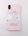 Rubber Silicon Candy Color Print Phone Case for iPhone X 6 6s 7 8 Plus