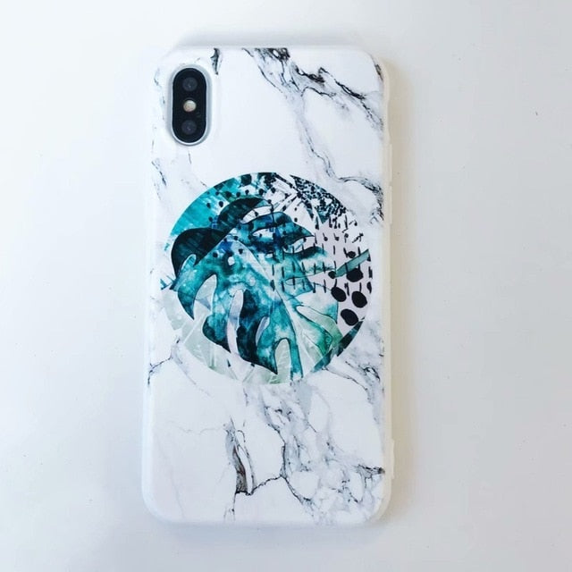 Rubber Silicon Candy Color Print Phone Case for iPhone X 6 6s 7 8 Plus