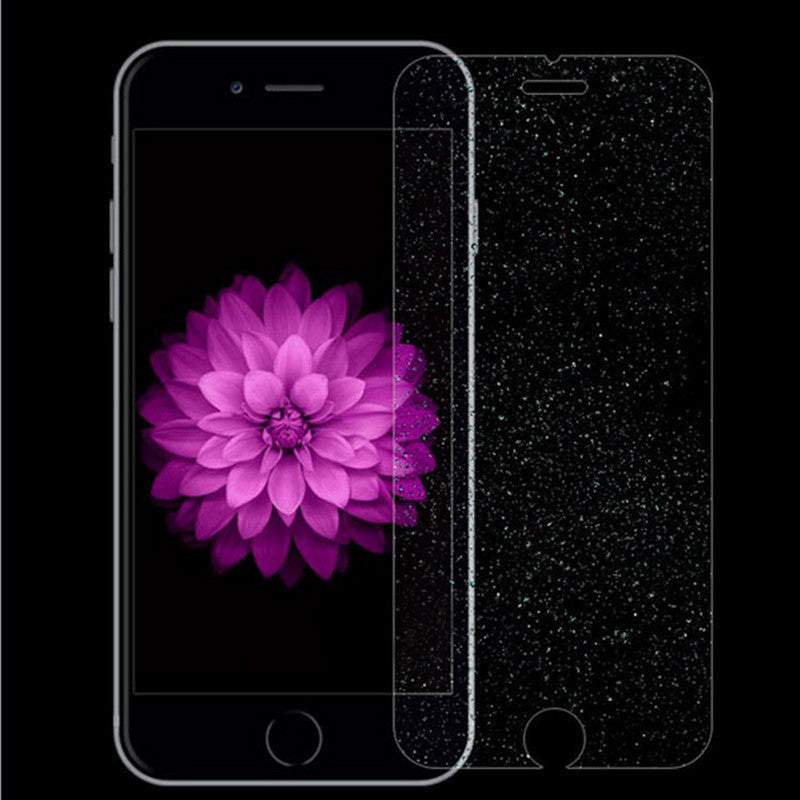 Tempered Glass Glitter Shiny Screen Protector For iPhone 7 6 6s 5