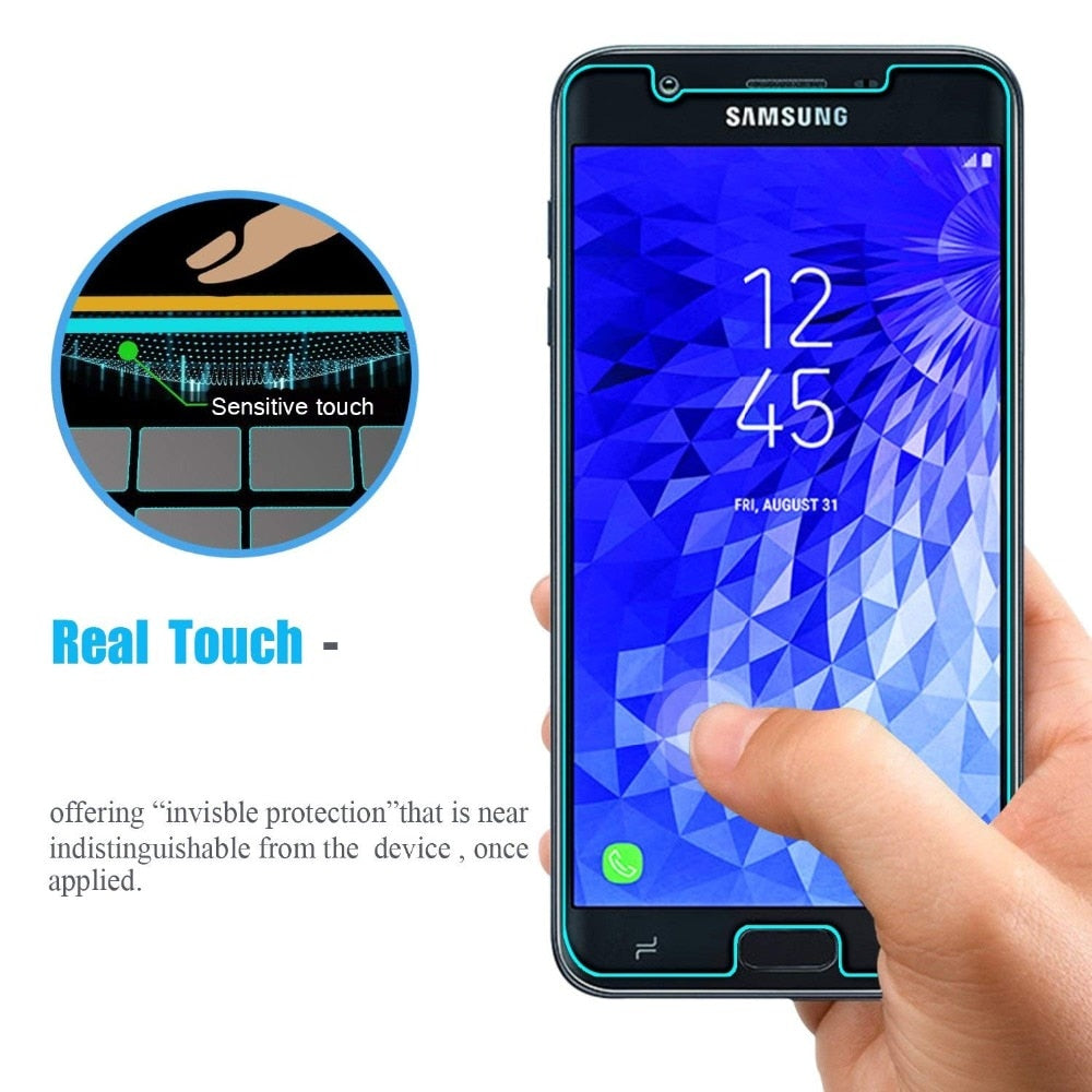 Screen Protector For Samsung Galaxy J7 Tempered Glass Premium 9H HD