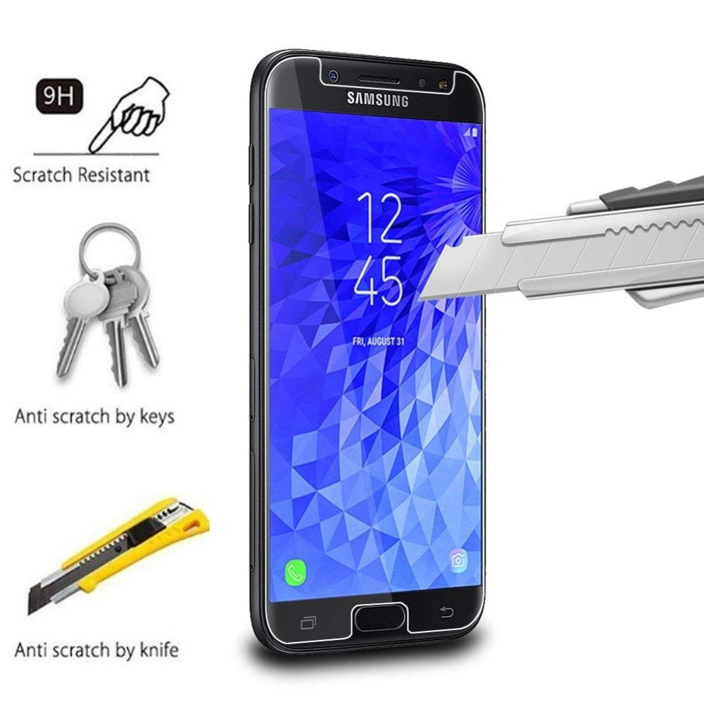 Screen Protector For Samsung Galaxy J7 Tempered Glass Premium 9H HD