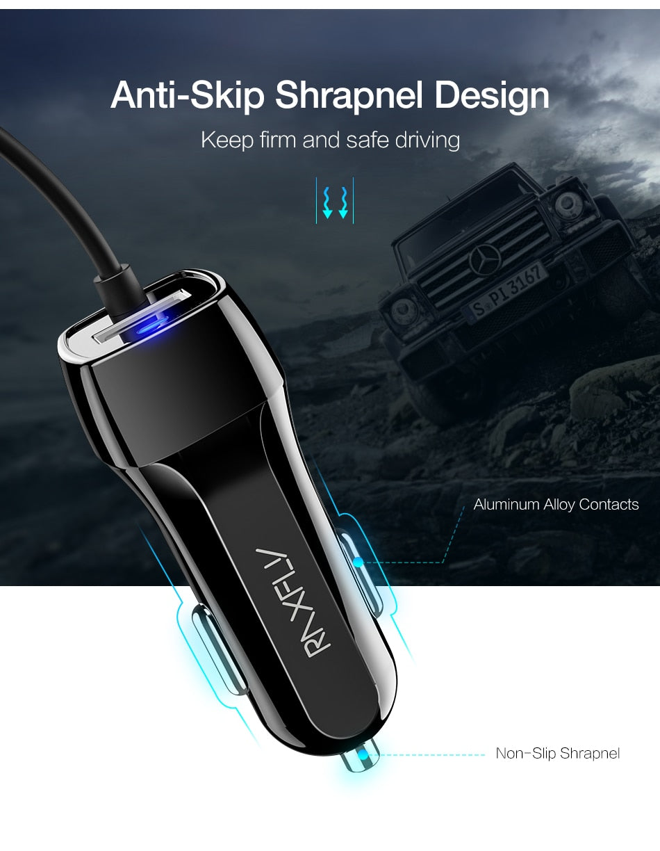 Micro USB Type C Lighting Car Charger For iPhone