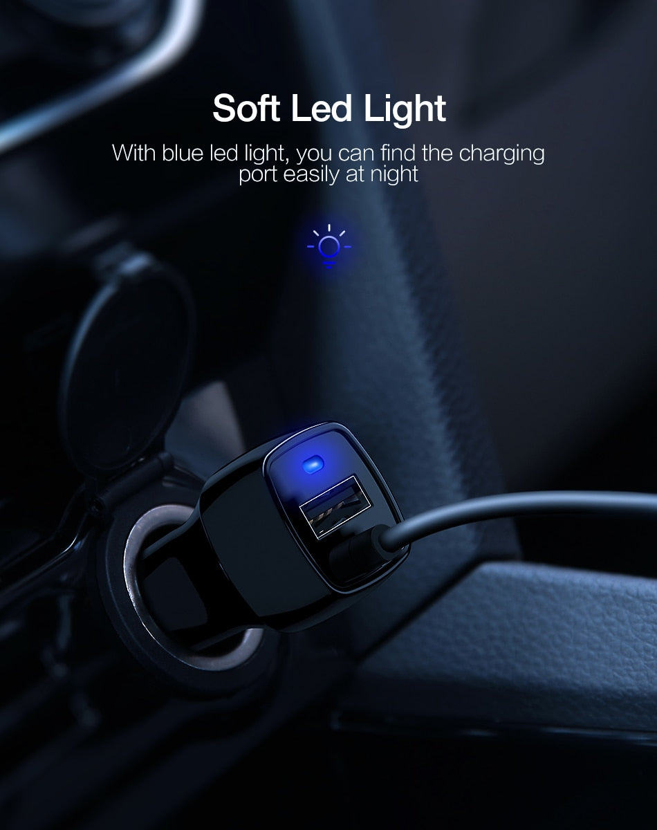 Micro USB Type C Lighting Car Charger For iPhone