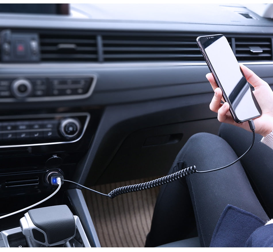 Micro USB Type C Lighting Car Charger For iPhone