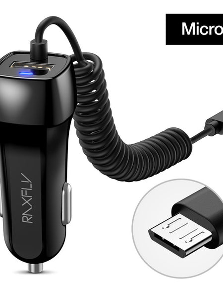 Micro USB Type C Lighting Car Charger For iPhone