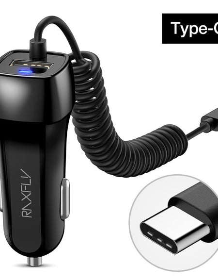 Micro USB Type C Lighting Car Charger For iPhone