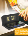 Fast Wireless Charger 3 In 1 Multi-function Alarm Clock/ Night Light Mobile Phone