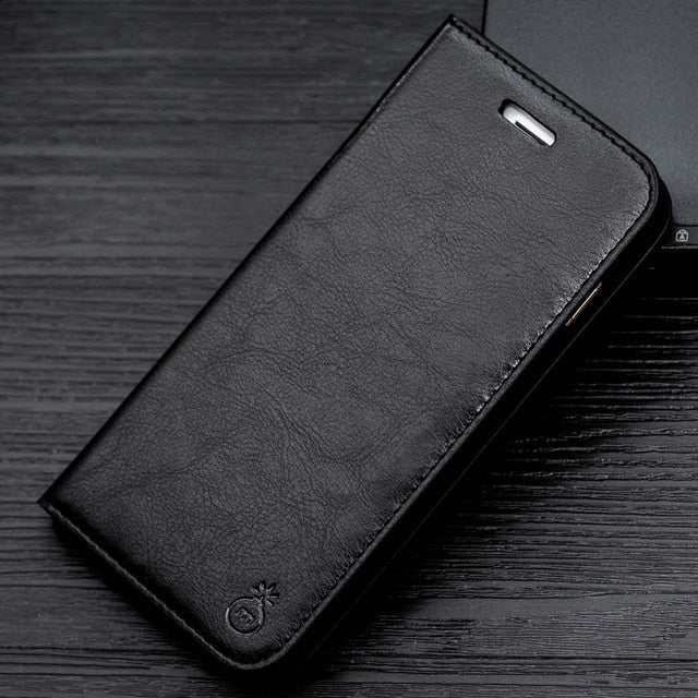 Luxury Stand Leather Case For Samsung Galaxy S9 Plus S7 Edge S8 Note 9