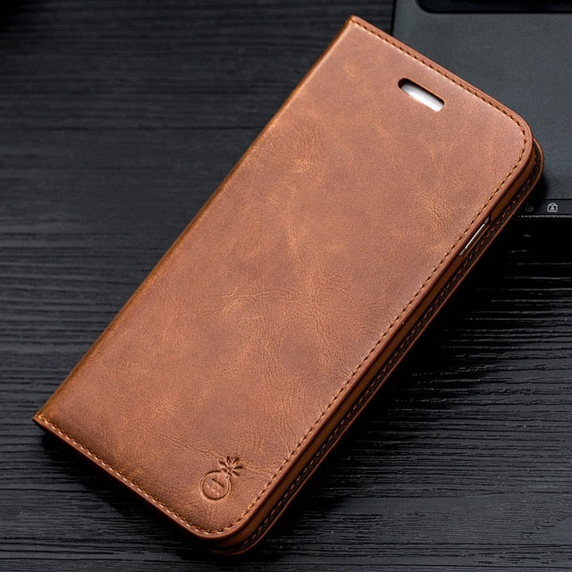 Luxury Stand Leather Case For Samsung Galaxy S9 Plus S7 Edge S8 Note 9