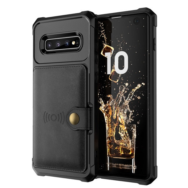 Wallet Case Luxury Car Magnetic for Galaxy S10