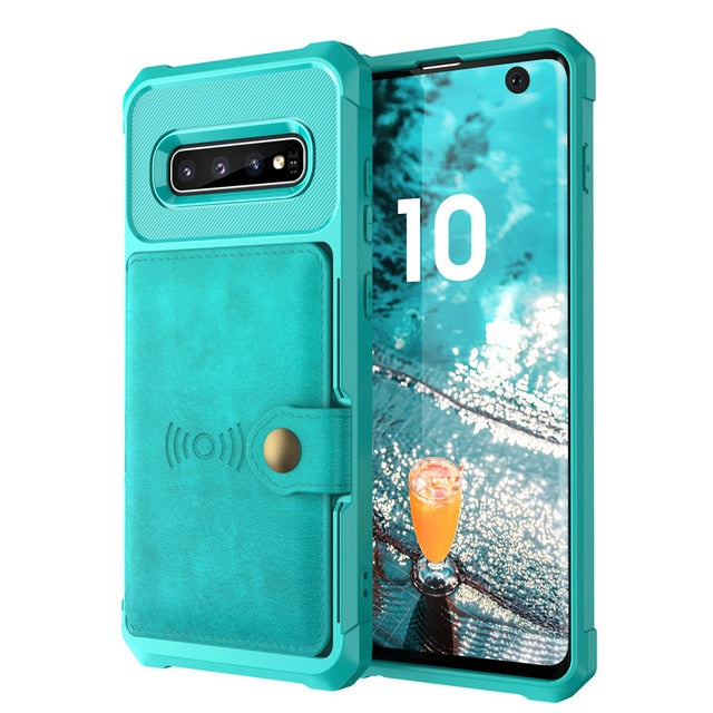 Wallet Case Luxury Car Magnetic for Galaxy S10