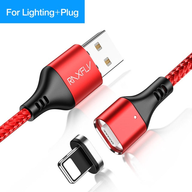 Magnetic USB Charging Cable 3A Fast Micro USB Type-C