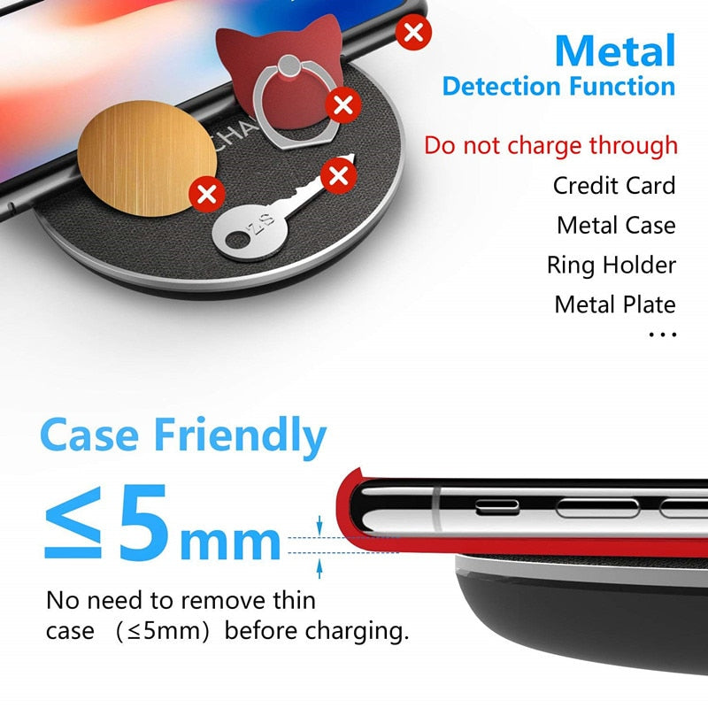 Fast Qi Wireless Charging Pad For Phone