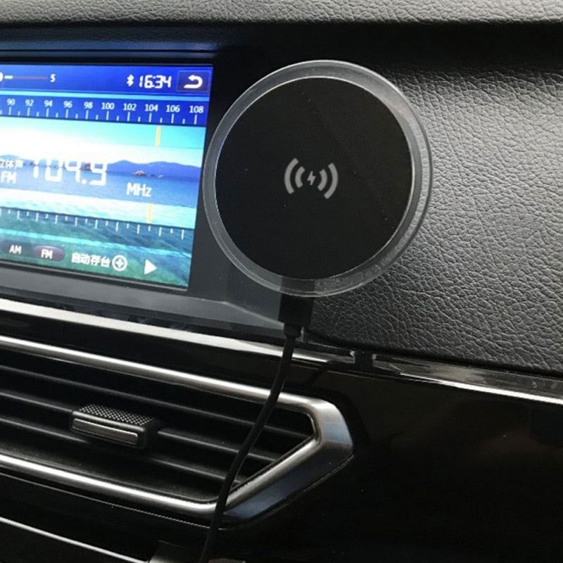 Wireless Car Charger Magnetic Mount Holder For Samsung S9 iPhone XS MAX