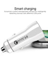 Multi-function Dual USB Adapter Cigarette Lighter Car Charger for IPhone Samsung Xiaomi