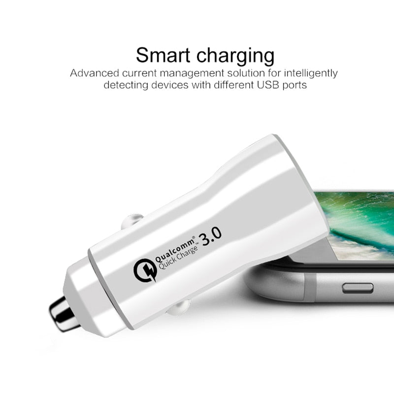 Multi-function Dual USB Adapter Cigarette Lighter Car Charger for IPhone Samsung Xiaomi