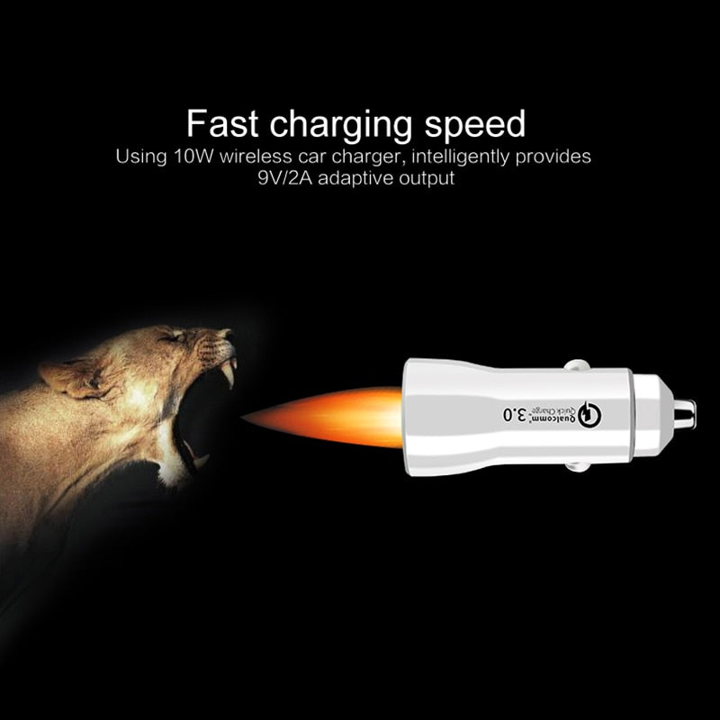 Multi-function Dual USB Adapter Cigarette Lighter Car Charger for IPhone Samsung Xiaomi