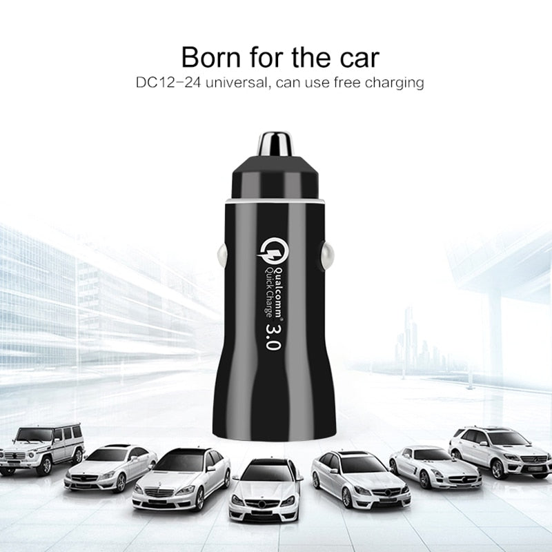Multi-function Dual USB Adapter Cigarette Lighter Car Charger for IPhone Samsung Xiaomi