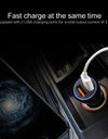Multi-function Dual USB Adapter Cigarette Lighter Car Charger for IPhone Samsung Xiaomi