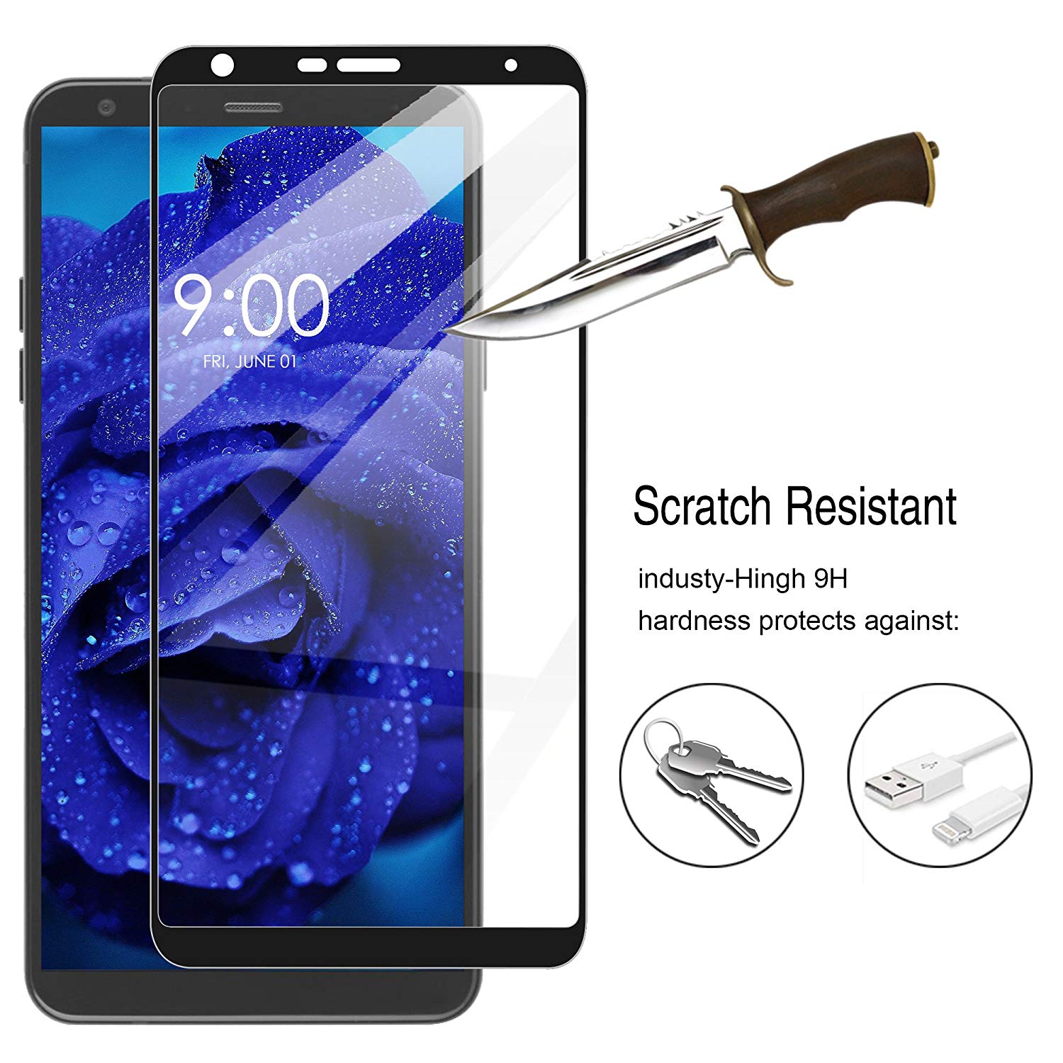 3D Tempered Glass For LG Q7 G6 G7 K20