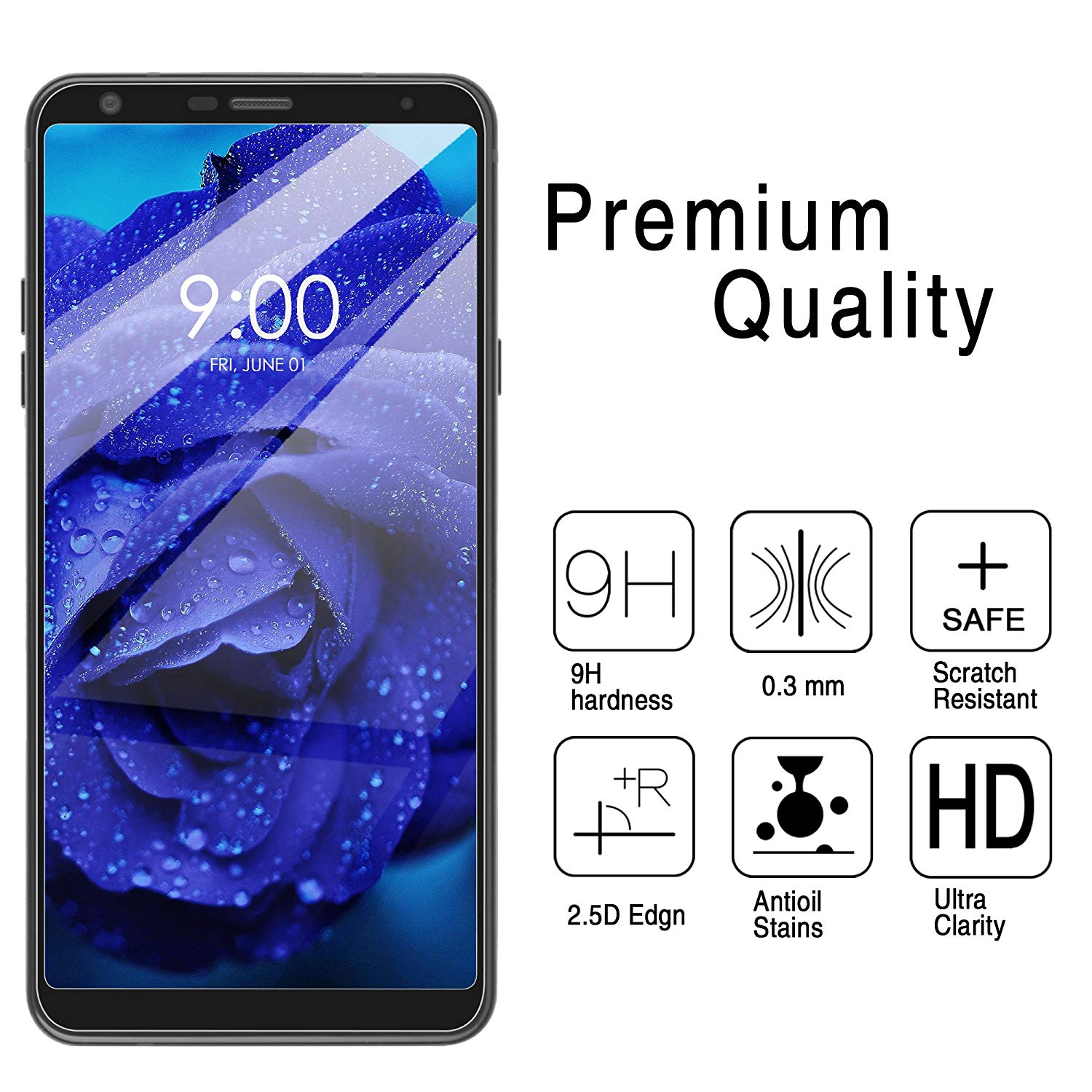 3D Tempered Glass For LG Q7 G6 G7 K20