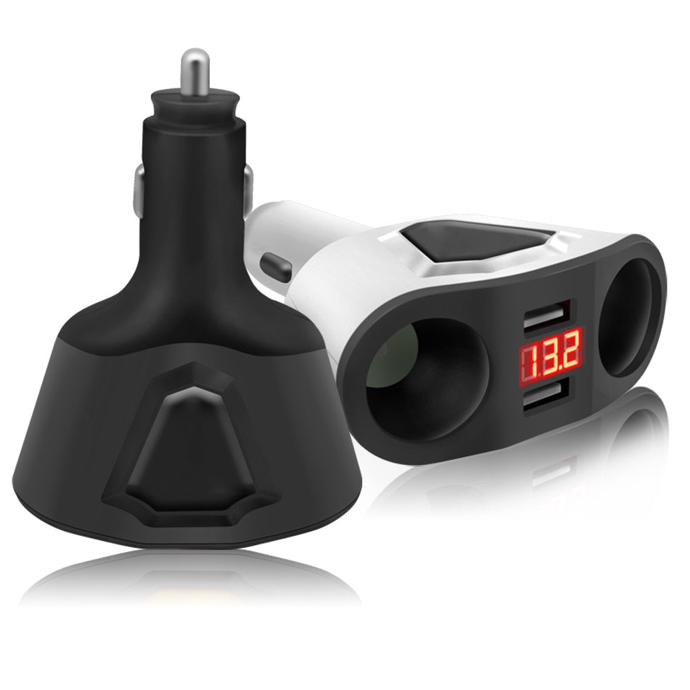 Car Charger High Quality Dual USB Charger Lighter Socket Splitter Adapter