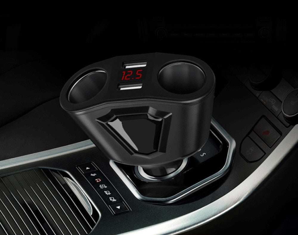 Car Charger High Quality Dual USB Charger Lighter Socket Splitter Adapter