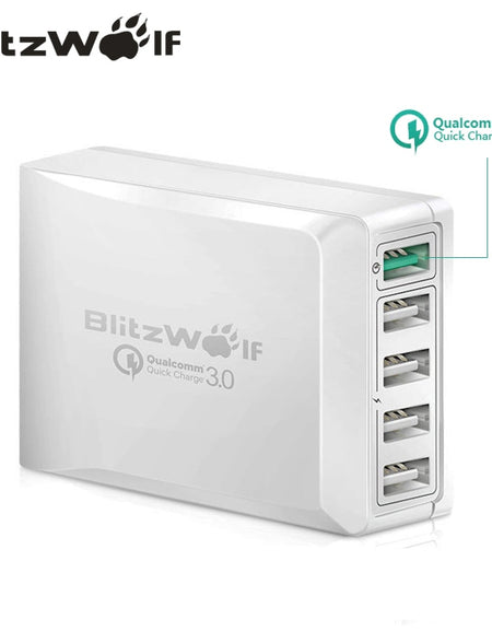 BlitzWolf BW-S7 Quick Charge QC3.0 Adapter USB Charger Smart 5