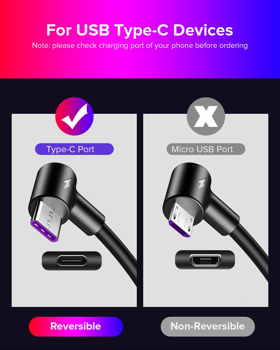 USB Type-C Cable for Huawei P30 P20